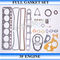Le moteur diesel du kit 2E 3E de garniture de révision de moteur de Toyota partie 11115-11060 11115-11040